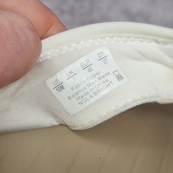 Bzees White Embellished Rhinestone Wedge Sandals Shoes Womens 10 Flip Flop Thong - Picture 7 of 8